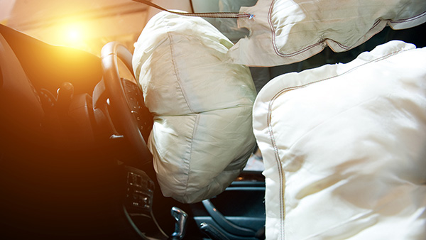 opened airbag
